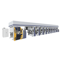 Máquina de impresión de huecograbado de 8 colores con sistema de 7 motores de alta velocidad GWASY-A en 180 mpm (tipo exterior de desenrollado y rebobinado)