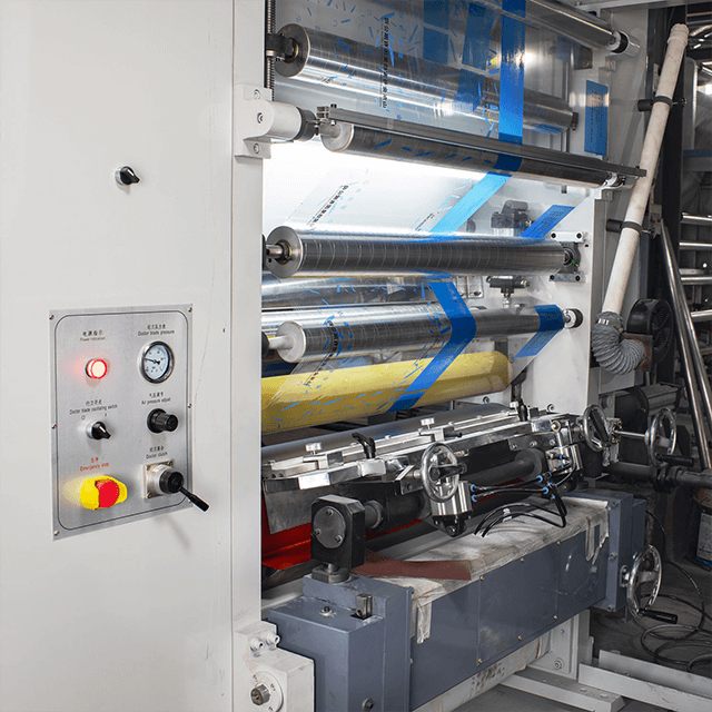 Impresora de huecograbado de alta velocidad de 7 motores y 8 colores en 180 Mpm
