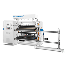 Máquina cortadora y rebobinadora de película con control PLC 2022 en 400 m/min